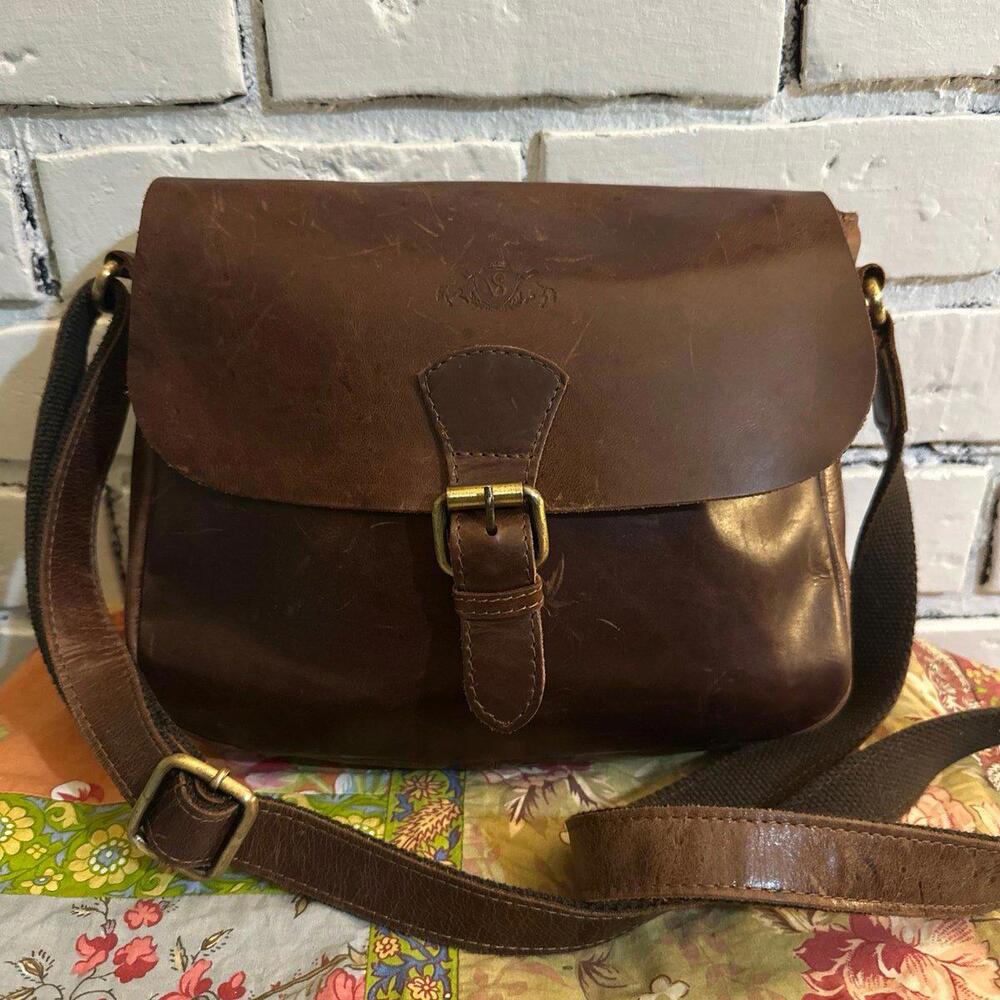 Sid and Vain Crossbody Leather Satchel Shoulder Bag